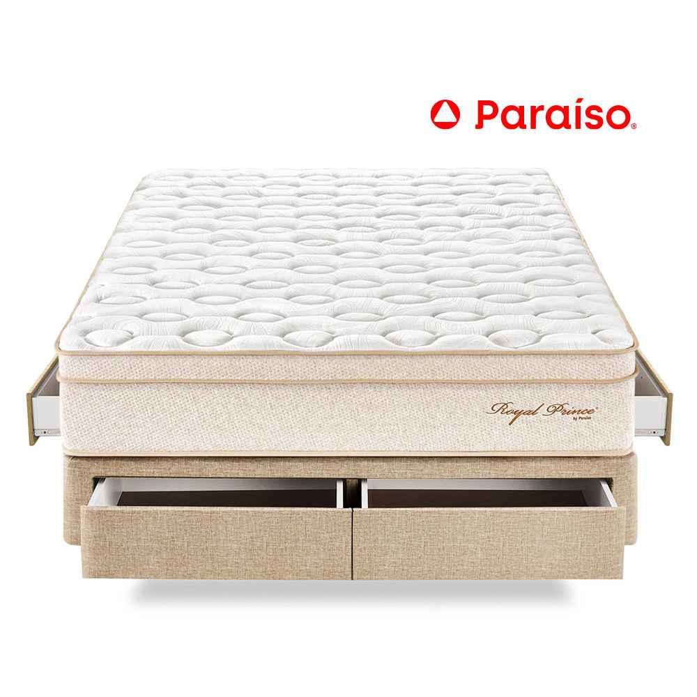 Cama Royal Prince Cajones Queen Champagne