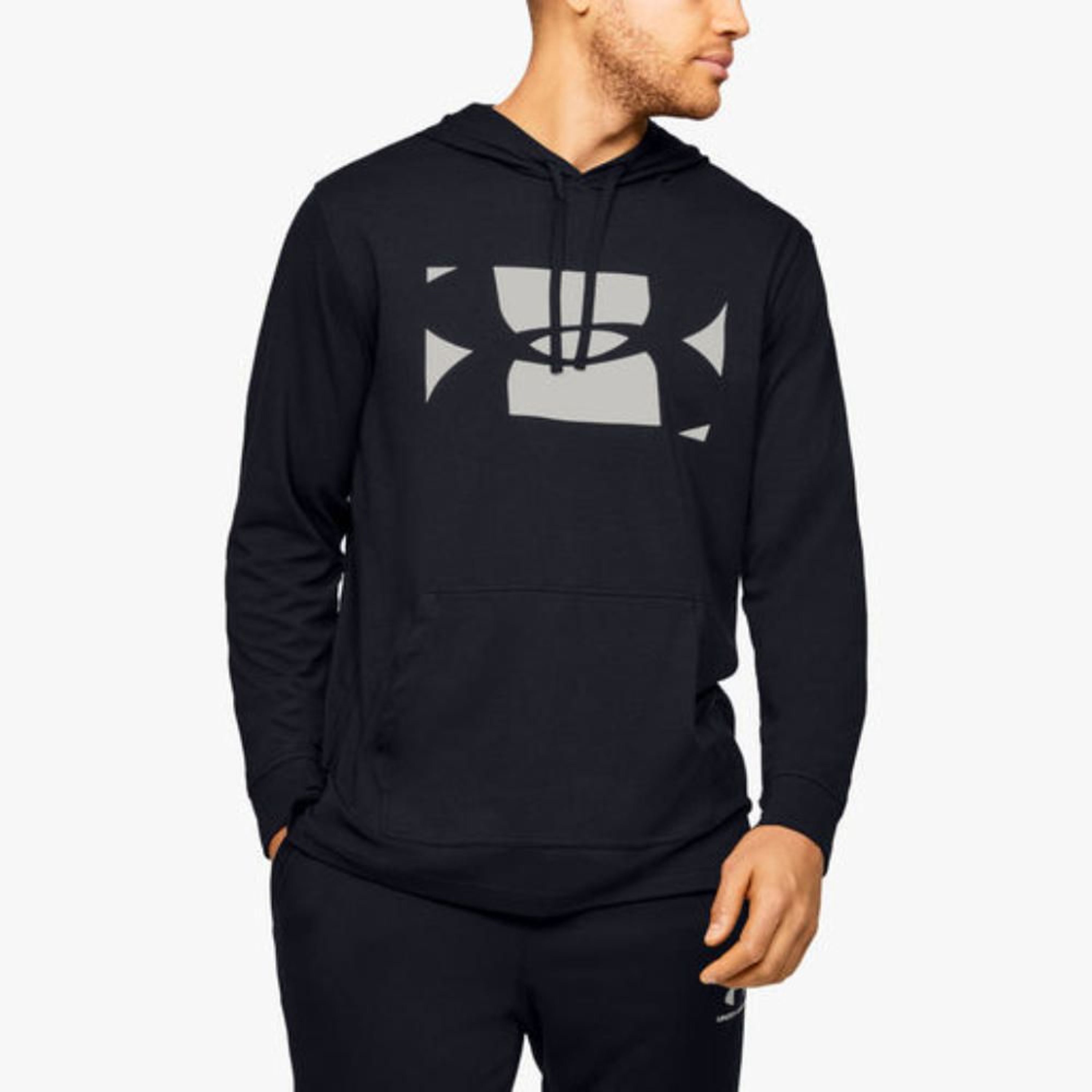 Polera Under Armour Hombre 1351576-001 Sportstyle Hoo Negro - Shopstar