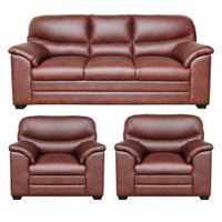 Juego de Sala Claudet 3-1-1 Cuerpos Chocolate