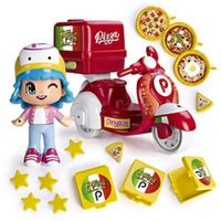 Muñeca Pinypon Moto Delivery Pizza