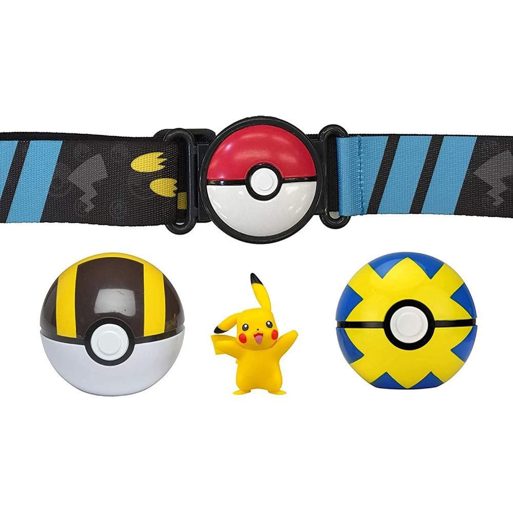 Set Cinturón Con Pokebola Y Pokemón