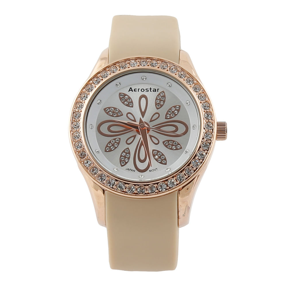 Reloj Dama 6333001 Oro Rosa y Beige