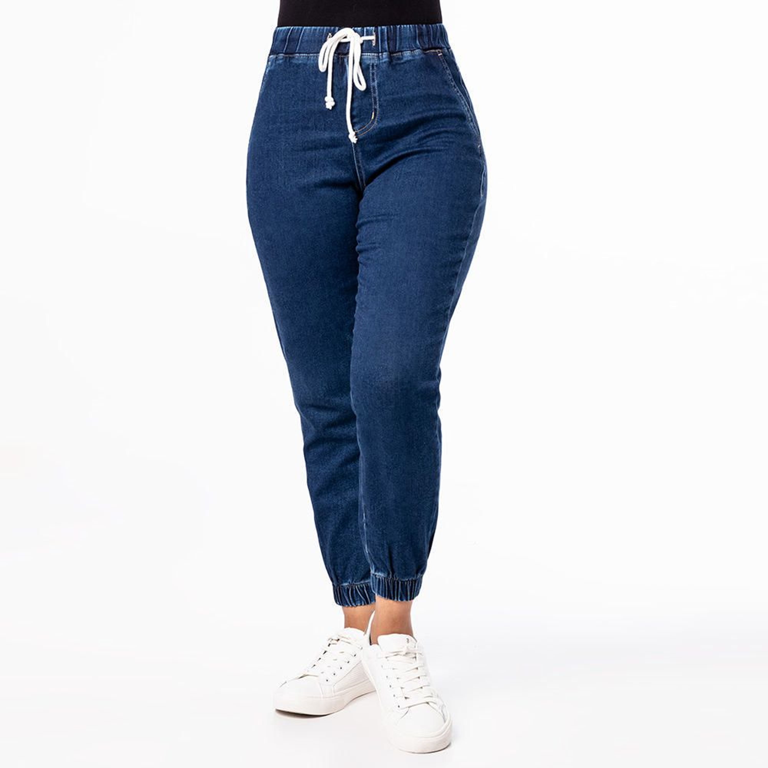 Pantalón Jogger Mujer Denim French Cnt Olif Stone Azul1 - Shopstar