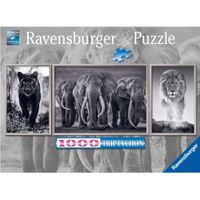 Rompecabezas 1000 Pz Pantera, Elefante Y León