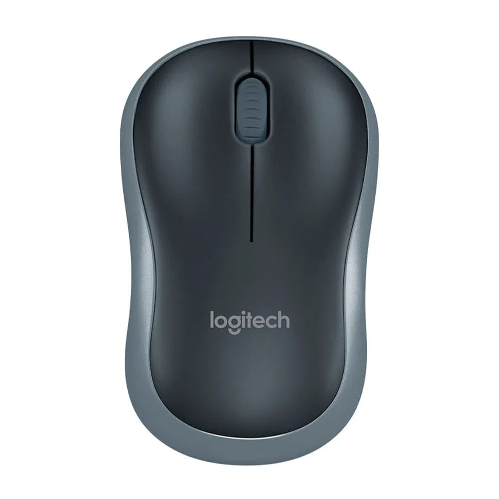 Mouse inalámbrico Logitech M185 1000 dpi, 3 botones, gris