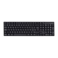 Teclado Teraware membrana, conexión usb, negro