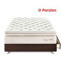 Cama Royal Cloud Cajones 1.5 Plazas Chocolate