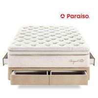 Cama Royal Cloud Cajones 2 Plazas Champagne