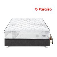 Cama Pocket Advance 1.5 Plz Con cajones - Charcoal
