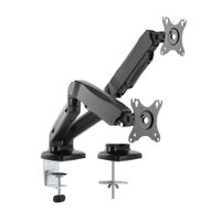 Soporte Lumi para 2 monitores 17""-32"", flexible, negro