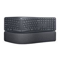 Teclado inalámbrico Logitech ERGO K860, membrana, bluetooth, ergonómico, negro