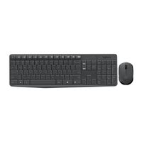Kit inalámbrico Logitech MK235 teclado y mouse, conexión usb
