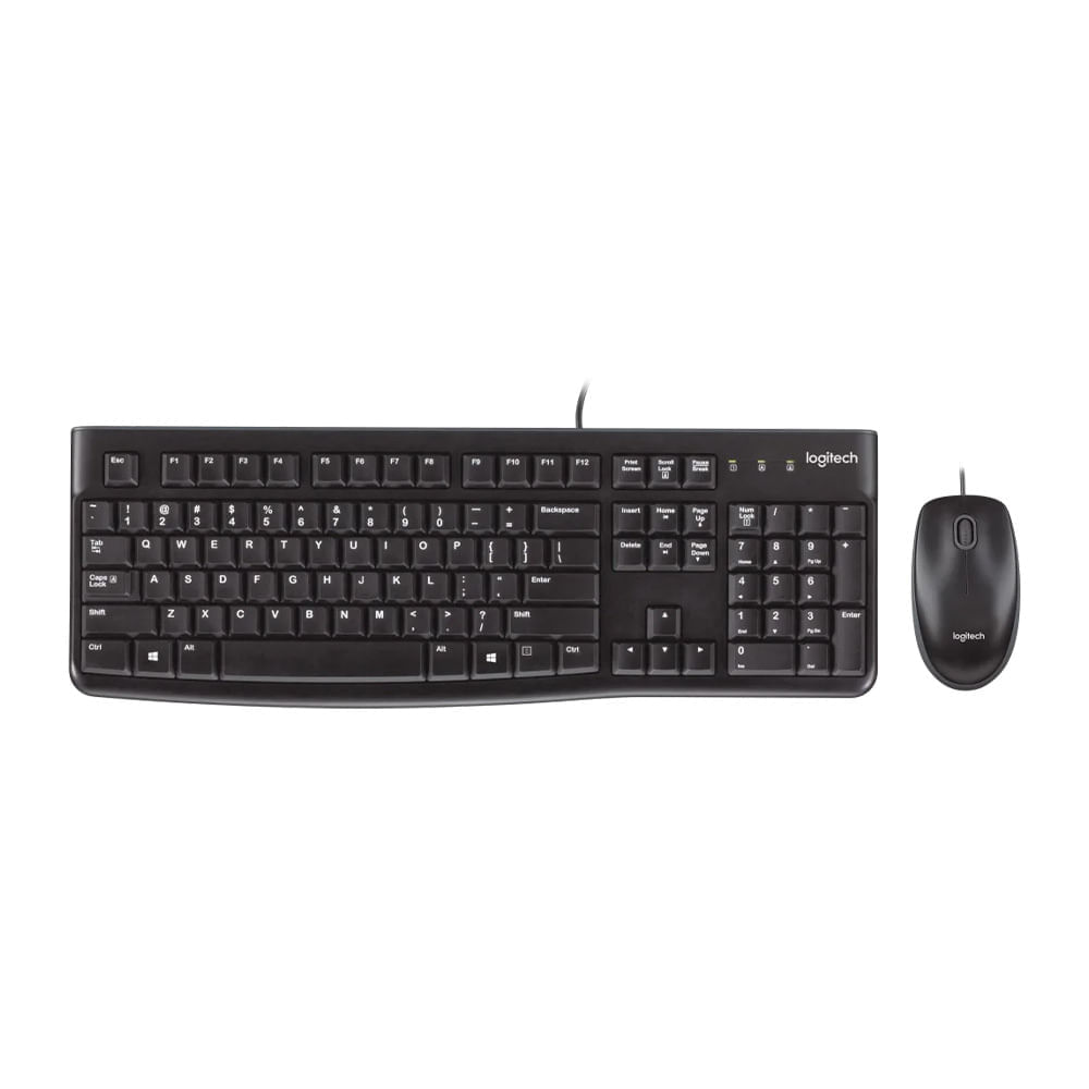 Kit Logitech MK120 teclado y mouse, conexión usb