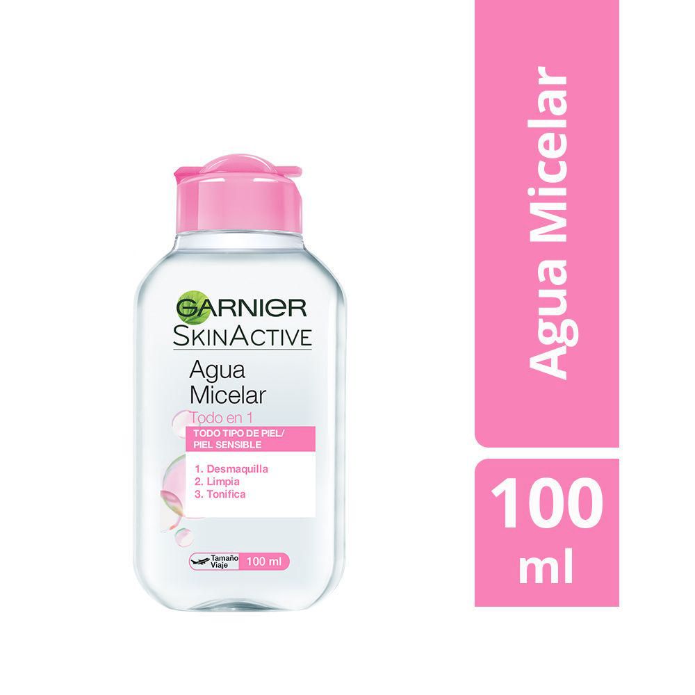 Agua Micelar Garnier Skin Active Todo En 1 X 100Ml