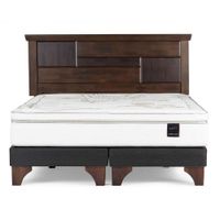 Cama Europea Grafito Art 4 King + Cabecera Domenico