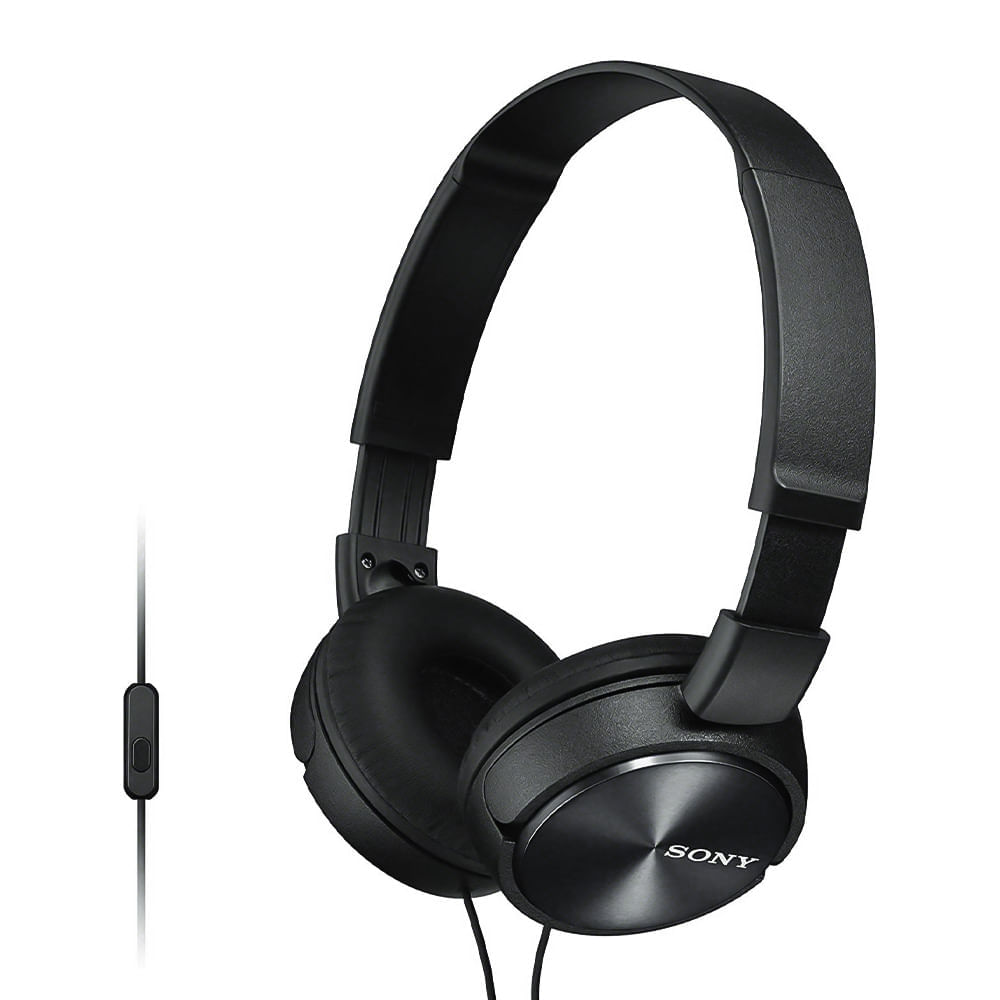 Audífono on ear con micrófono Sony MDRZX310AP almohadillas acolchadas, conector 3.5 mm, negro