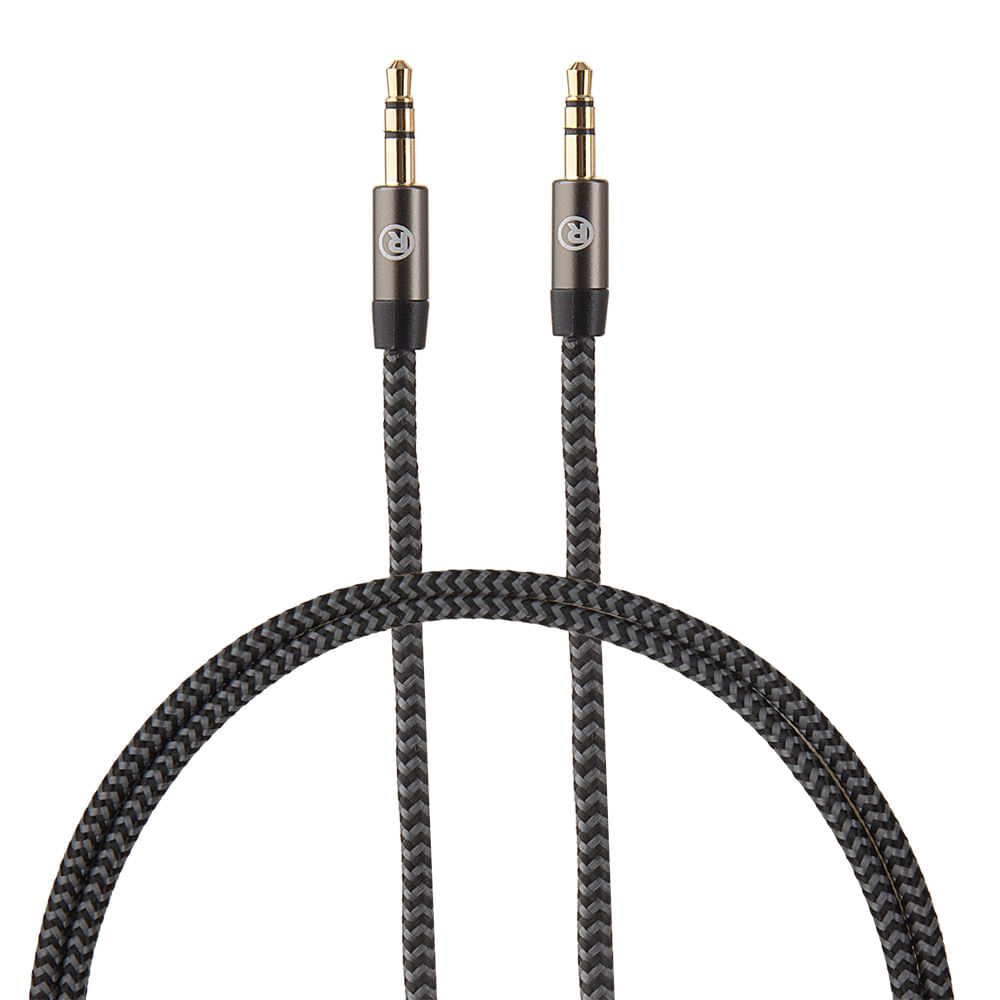 Cable trenzado Radioshack 3.5 mm, macho a macho, 0.9 m
