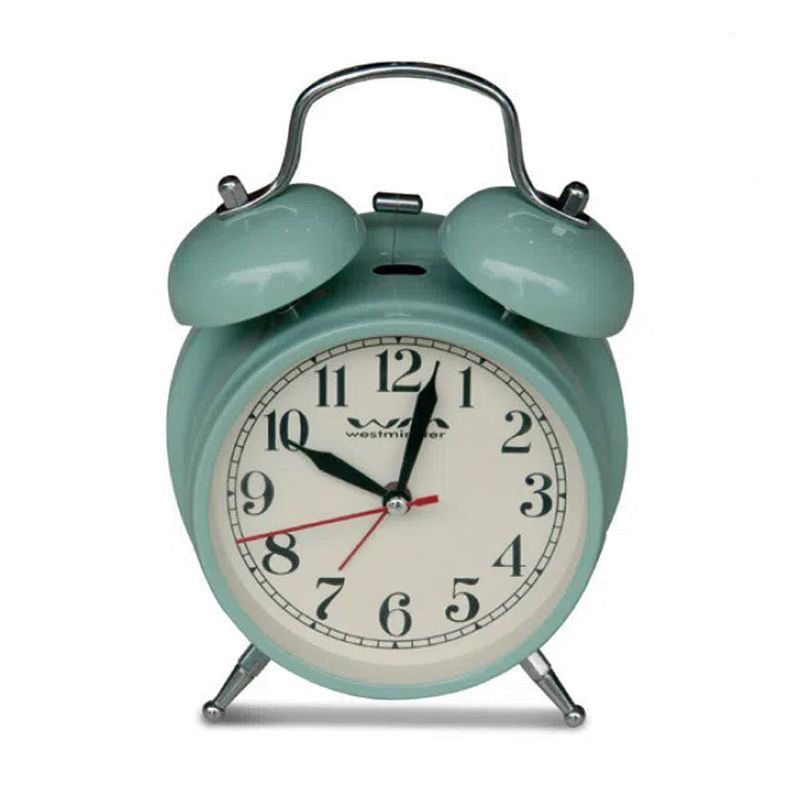 Reloj de mesa Westminster vintage con alarma