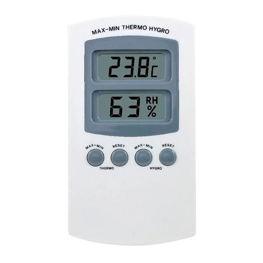 Termohigrómetro para interior y exterior Coolbox 2 pantallas