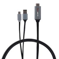 Cable tipo C a hdmi Teraware + cable usb auxiliar 2 m