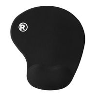 Mouse pad Radioshack ergonómico, soporte de gel, negro