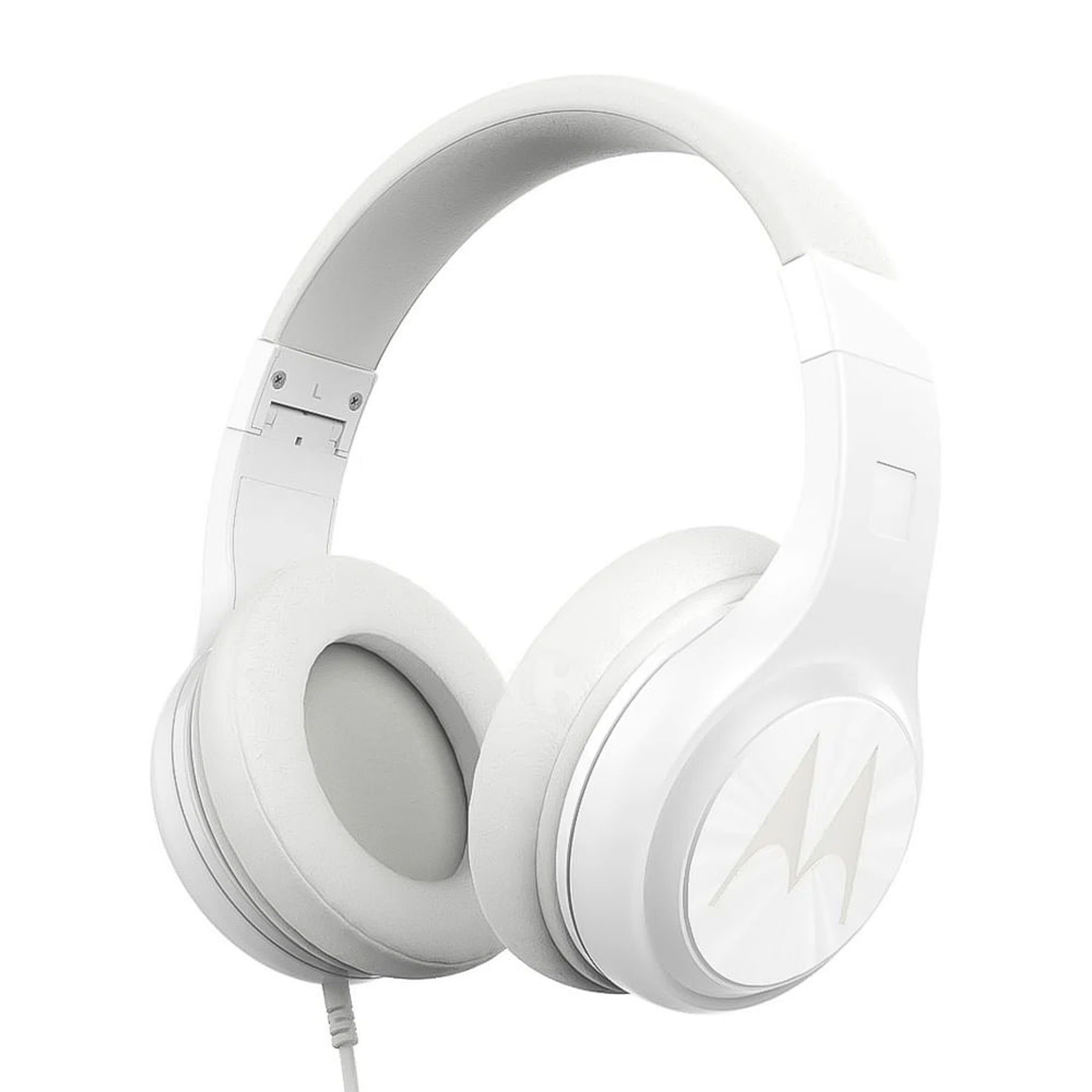 Audífono on ear con micrófono Motorola Pulse 120 comando de voz, conector  3.5 mm, blanco - Shopstar