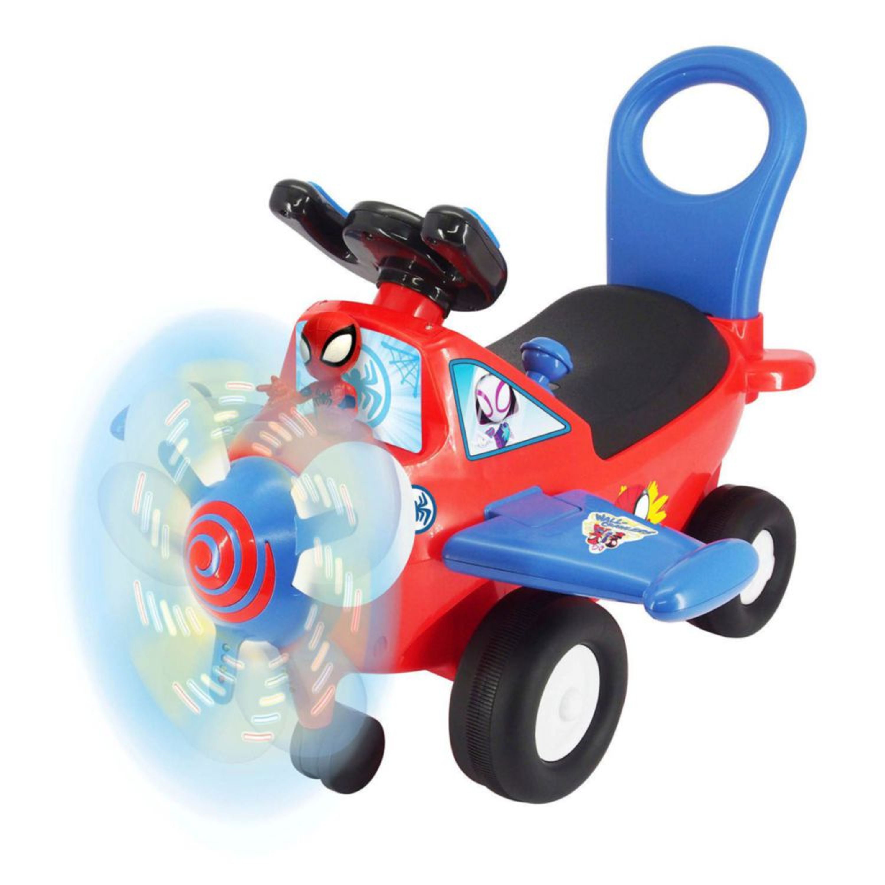 Correpasillos Spiderman Avión Con Luces Y Sonidos - Shopstar