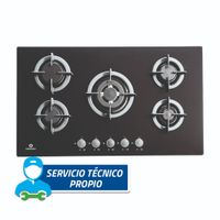 Cocina Empotrable Indurama EGI-905VDNEG 5 Hornillas Negro