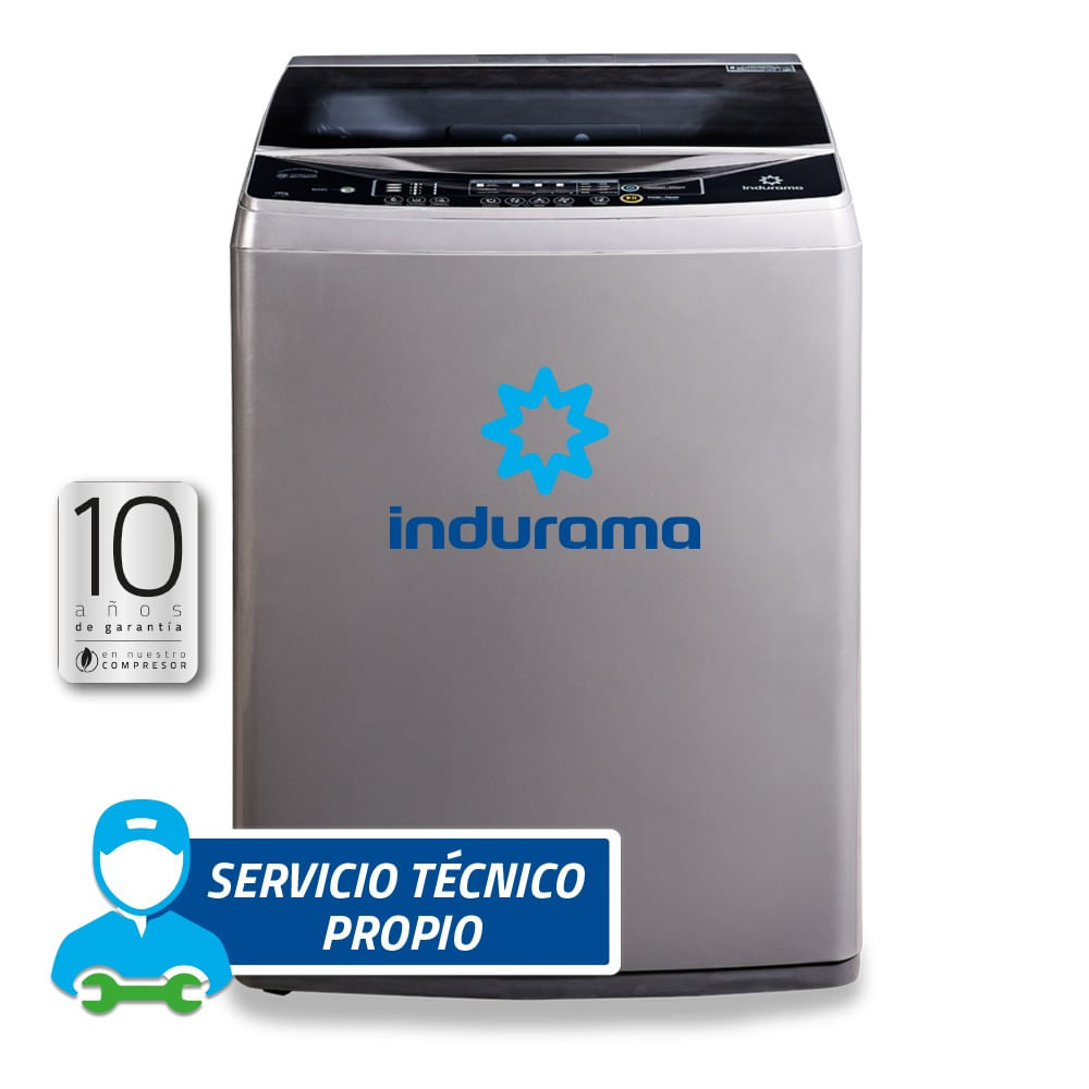 Lavadora Indurama 19KG LRI-19CRI Gris