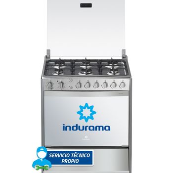 Parma Quarzo - Cocina De Pie,Gris, 6 Hornillas - Indurama | Knasta Chile