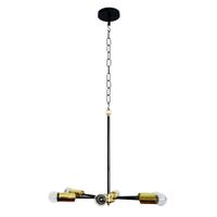 Lámpara De Techo Helice 6 Luces Metal