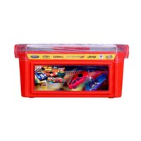 Caja De Autos 9 Pzas Fresh Metal Rojo 12094