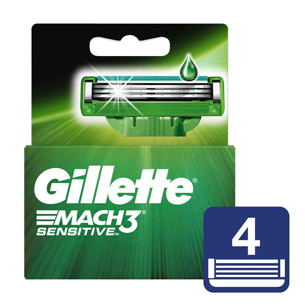 Repuesto para Máquina de Afeitar GILLETTE Mach 3 Sensitive Caja 4un