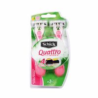 Máquina de Afeitar SCHICK Mujer Quattro Desechable Paquete 2un