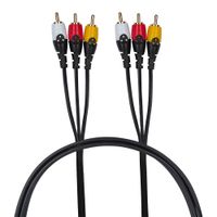 Cable 3Rca a 3Rca macho Radioshack 2.7 m