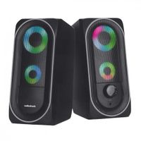 Parlantes para pc Radioshack usb 2.0, luces LED, 3w x2
