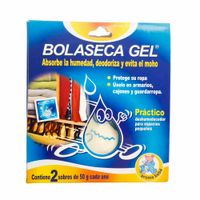 Deshumedecedor BOLASECA Gel aroma bebé Caja 50Gr Paquete 2Un