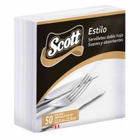Servilletas de Papel Dobladas SCOTT Gold Blancas Paquete 50un