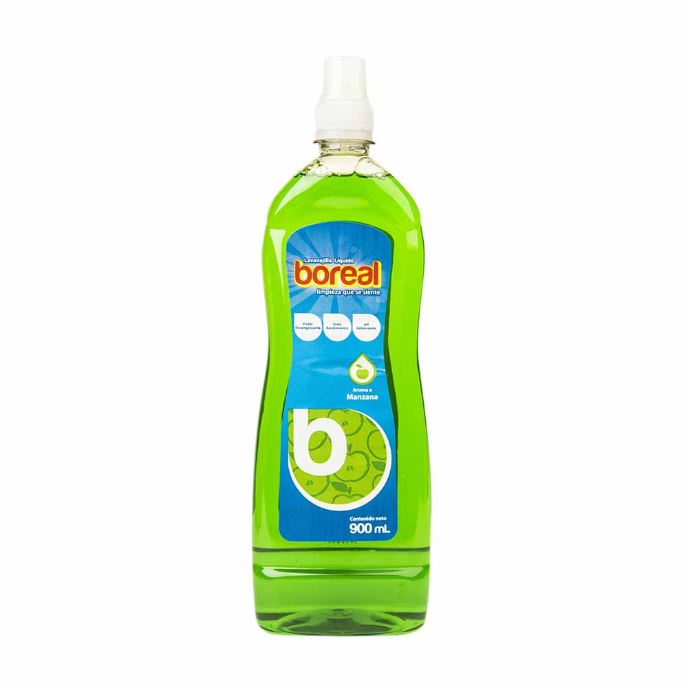 Lavavajilla líquido BOREAL Manzana Botella 900Ml
