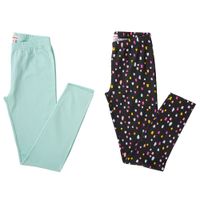 Leggins Pack x2 A EUREKA Teen Niña Algodón Aqua