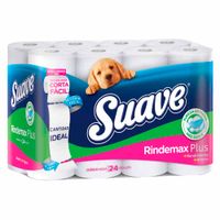 Papel Higiénico SUAVE Rindemax Plus Doble Hoja Paquete 24un