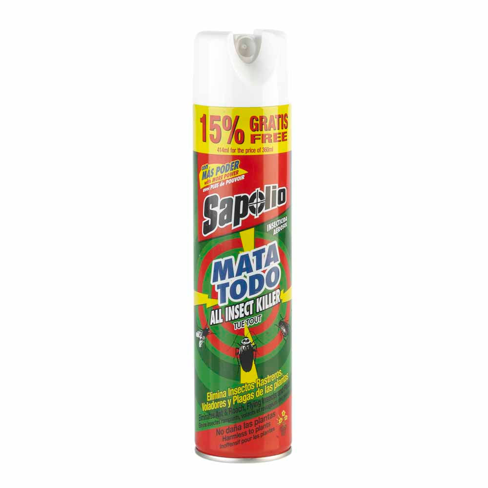 Insecticida Aerosol SAPOLIO Mata Todo Frasco 360ml
