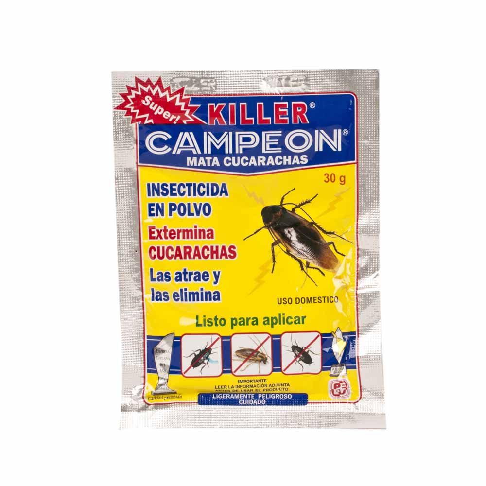 Insecticida CAMPEÓN Mata cucarachas Sobre 30Gr