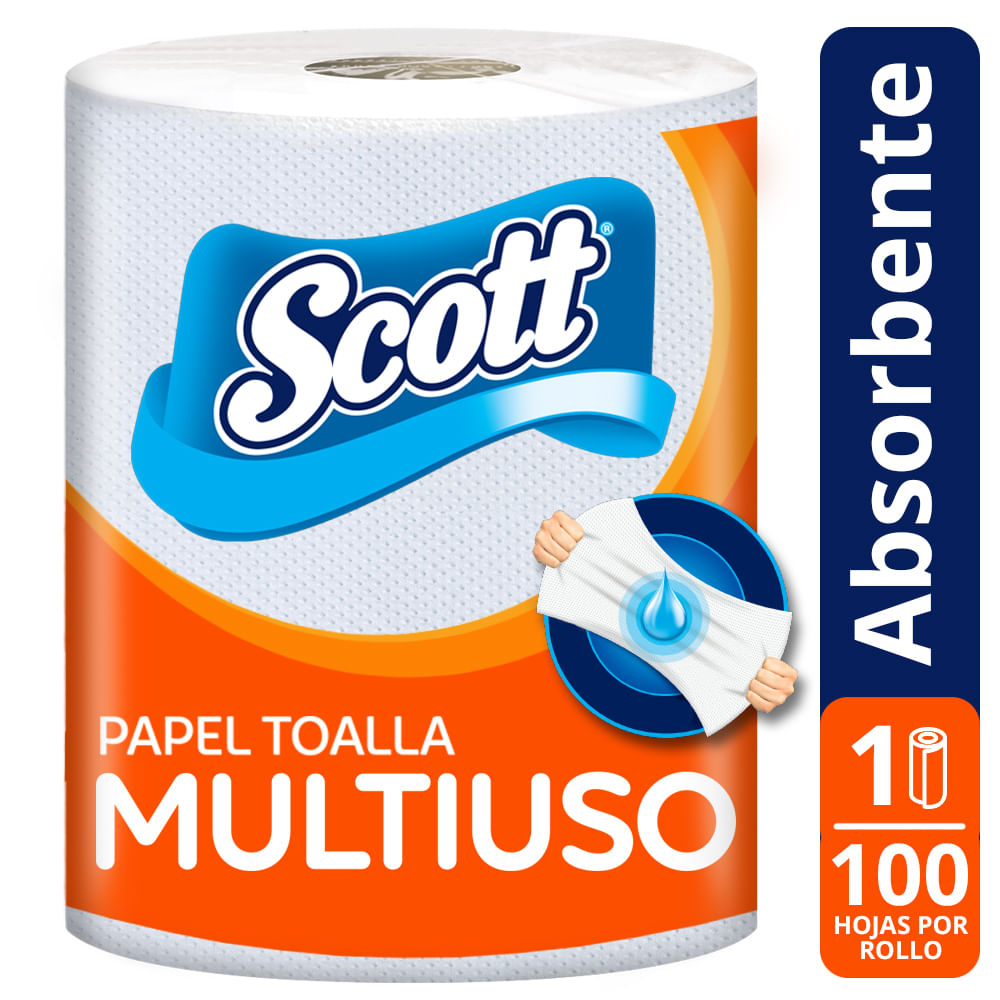 Papel Toalla SCOTT Multiusos 2 en 1 Paquete 1un