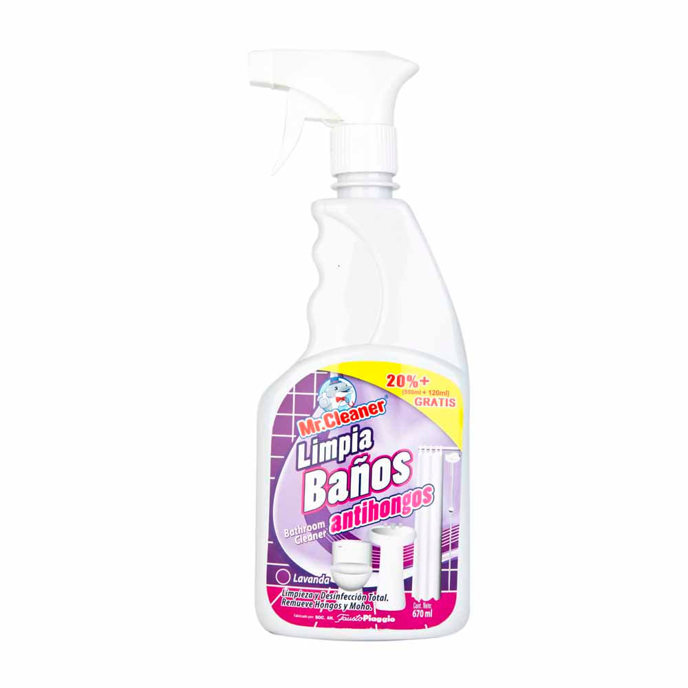 Limpiador de Baño MR CLEANER Antihongos Lavanda Gatillo 670ml