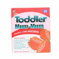 Galletas BABY MUM Arroz Sabor Fresa Caja 60g