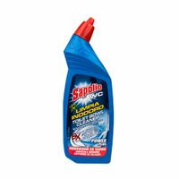 Desinfectante Líquido de Baño SAPOLIO Removedor de Sarro WC Power Plus Azul Botella 750ml
