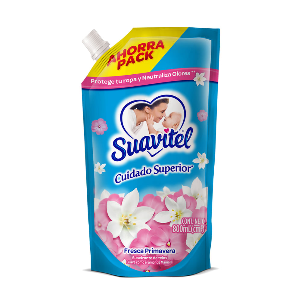 Suavizante SUAVITEL Fresca Primavera Doypack 800ml