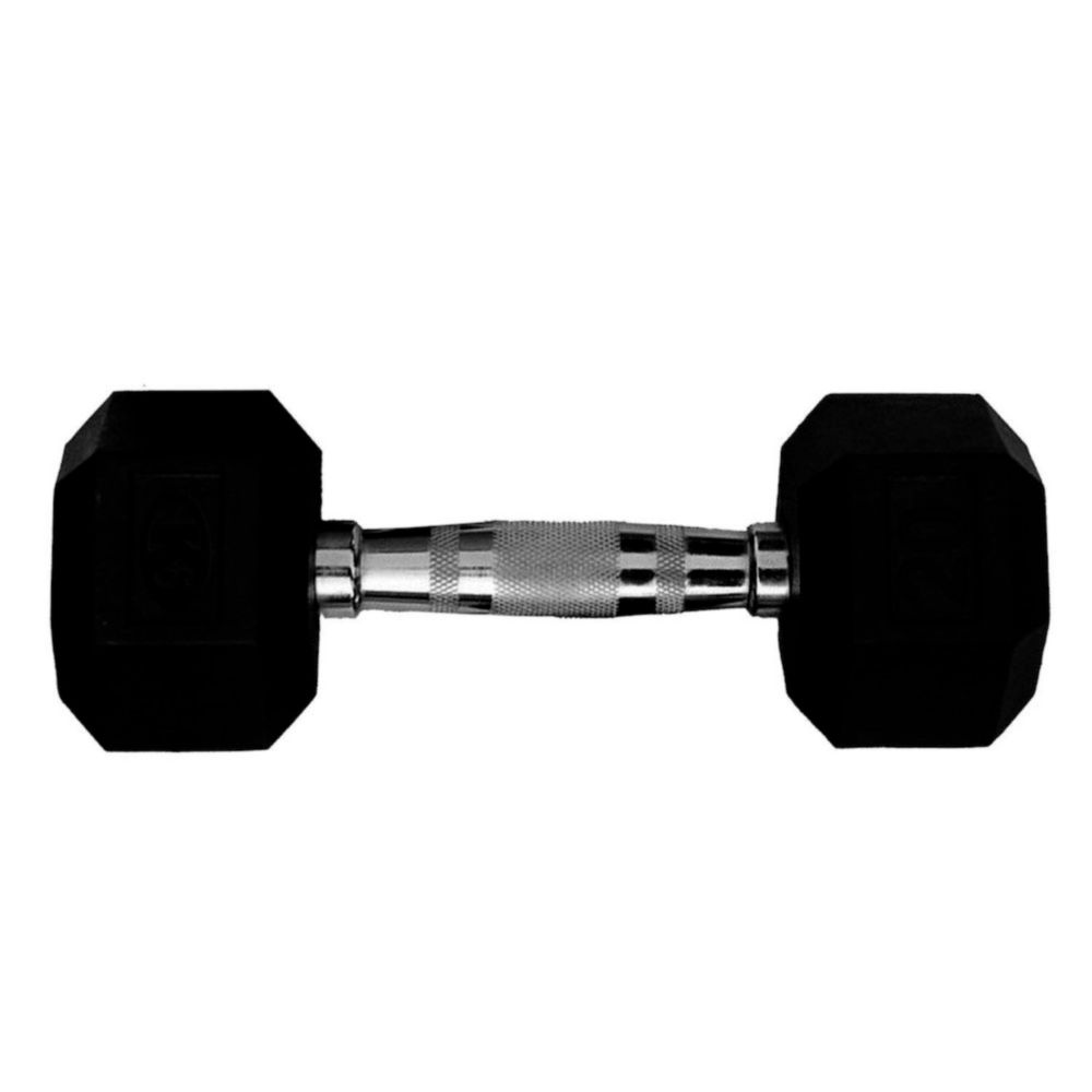 Mancuerna Hexagonal Encauchetada 20 Lb K6