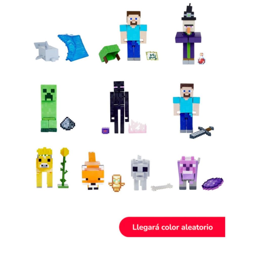 Figura Minecraft 3.25"" Con Crafting Gtp08